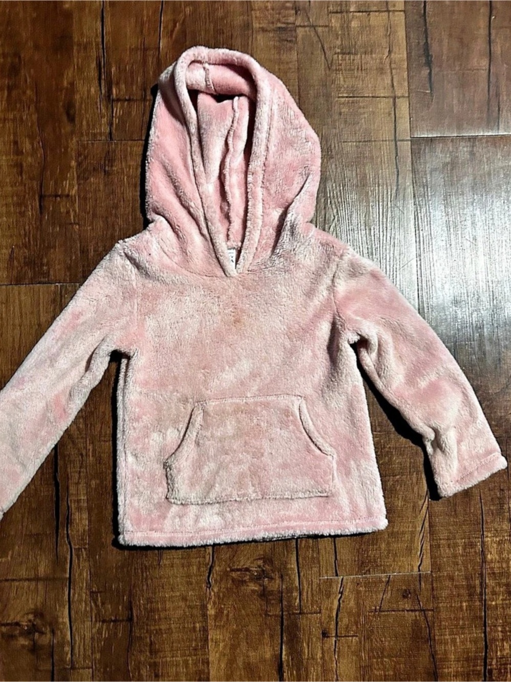 Carter's Girls Pink Fuzzy Fleece Pullover Hoodie